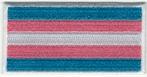 Transgender vlag stoffen opstrijk patch embleem, Verzenden, Nieuw