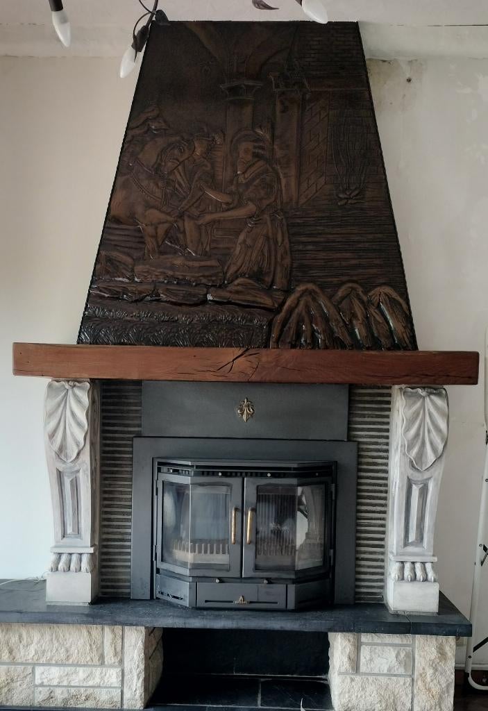 Unieke schouwelementen te koop - doe een bod, Huis en Inrichting, Haarden, Ophalen, Gebruikt, Inbouwhaard, Houthaard