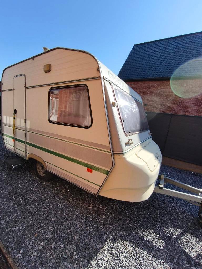 Chateau caravan 750kg, Caravanes & Camping, Caravanes, Particulier, Chateau, Lits superposés, Auvent, Auvent, Enlèvement
