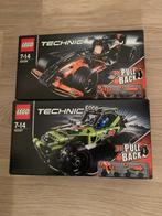 2 Lego technic pull-back sets 42026 + 42027, Ophalen of Verzenden, Zo goed als nieuw, Lego