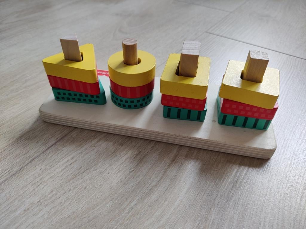 Houten vormstapelaar Fisher Price, Verzamelen, Poppenhuizen en Toebehoren, Ophalen