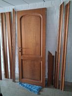 Massief eiken deur 79x203, Doe-het-zelf en Bouw, Deuren en Vliegenramen, Ophalen, Gebruikt, Minder dan 80 cm, Binnendeur