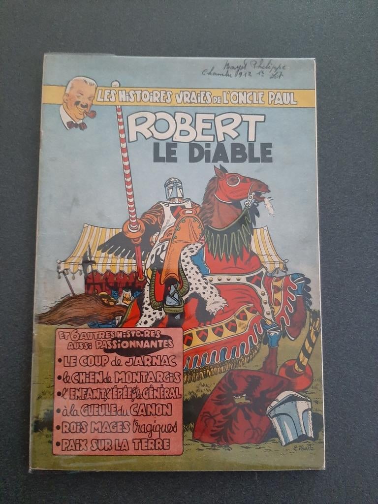 Oncle Paul : Robert le Diable EO 1954 TBE, Livres, BD, Enlèvement ou Envoi