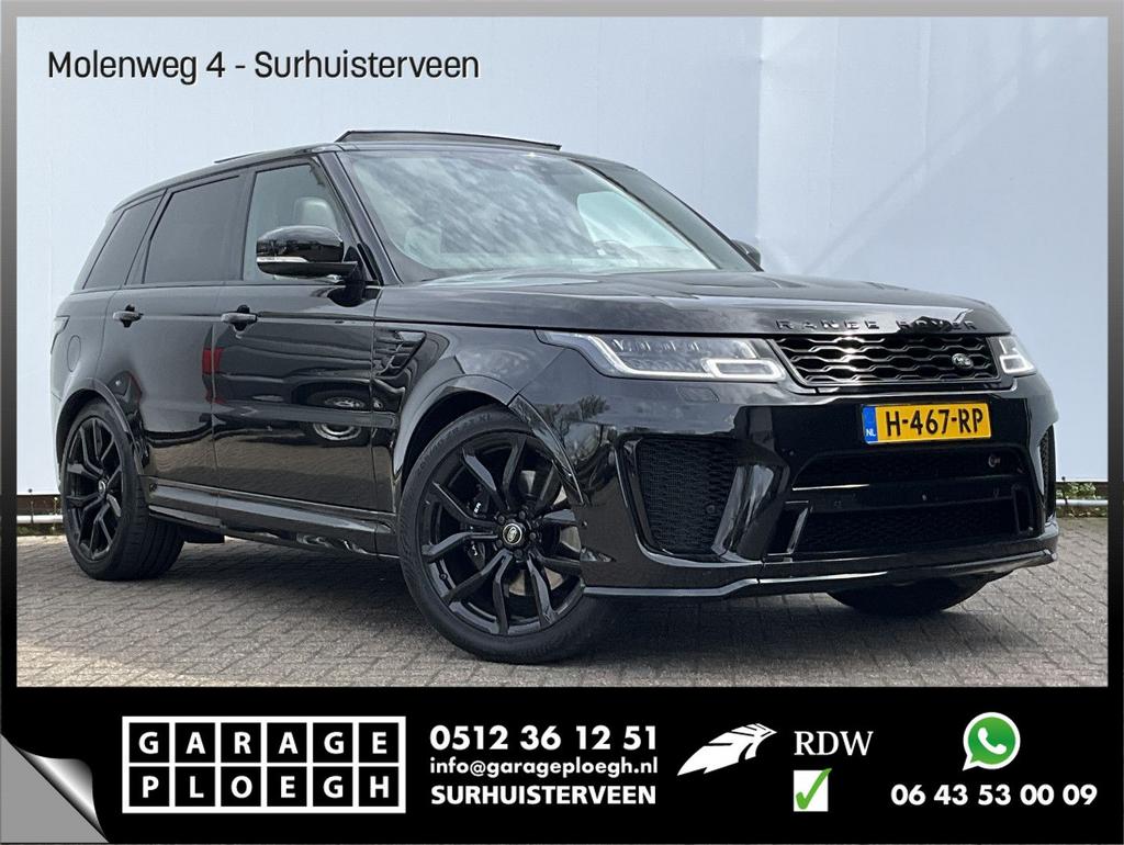 Land Rover Range Rover Sport 5.0 V8 SC SVR 575 Carbon Santor, Auto's, Land Rover, Automaat, Zwart, Bedrijf, SUV of Terreinwagen