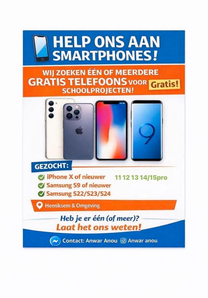 Gratis gsm (doneren aan mij) dringende oproep, Télécoms, Télécommunications Autre, Comme neuf, Enlèvement ou Envoi
