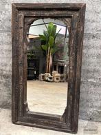 Oude Oosterse houten spiegel sprookjesachtig authentiek, Huis en Inrichting, Woonaccessoires | Spiegels, Ophalen, Zo goed als nieuw