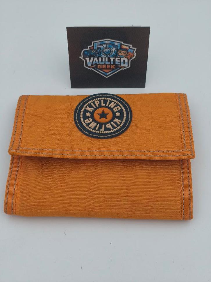 Vintage Kipling Dollar Wallet Portemonnee Oranje Nieuw, Handtassen en Accessoires, Portemonnees, Nieuw, Overige merken, Oranje