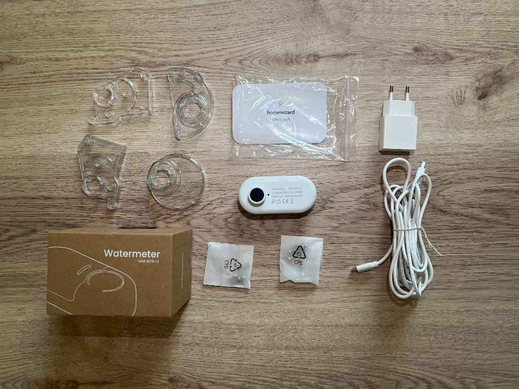 HomeWizard Wi-Fi Watermeter + bracket set – perfecte staat, Ophalen, Nieuw, Vocht of Vloeistof
