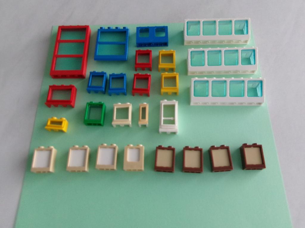 Fenêtres Lego avec verre, Enlèvement ou Envoi, Utilisé, Briques en vrac, Lego