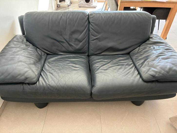 Chateau d'Ax 2 places en cuir, Maison & Meubles, Canapés | Salons, Utilisé, Enlèvement