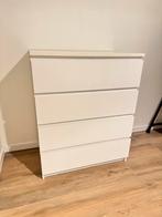 Armoire IKEA MALM à 4 tiroirs — blanche — nouveau prix 149€, Maison & Meubles, Enlèvement, Comme neuf