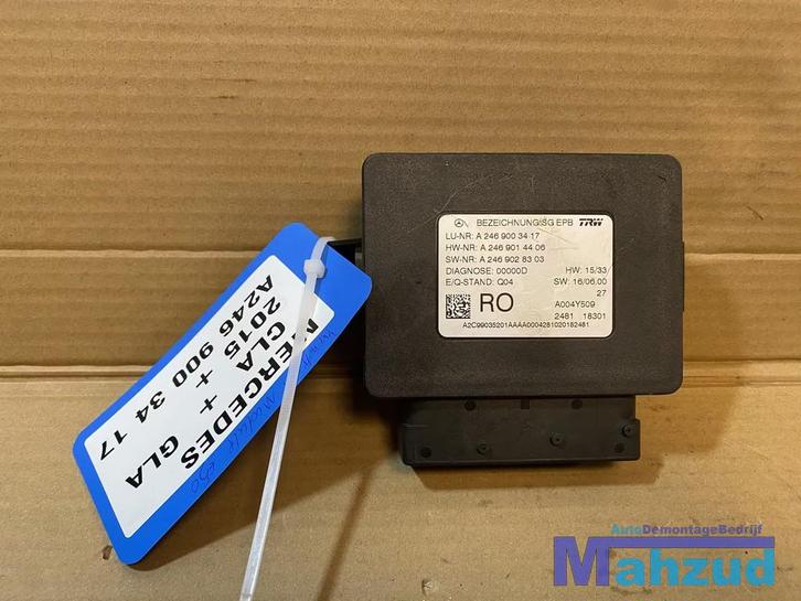 MERCEDES CLA GLA A B W176 W246 Handrem module 2012+, Auto-onderdelen, Elektronica en Kabels, Mercedes-Benz, Gebruikt