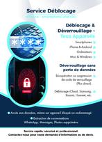 Deblocage Récupération Photos, conversation Samsung huawei, Enlèvement ou Envoi