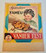 Etiket Speculoosdoos Fameu, Vander Elst Ertvelde., Verzamelen, Verzenden