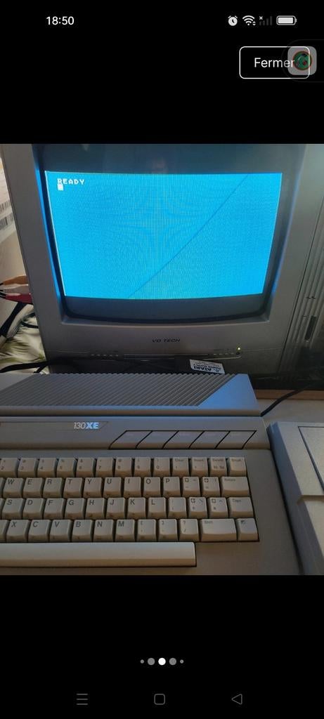 Micro-ordinateur Atari Années 80 Ordinateur Vintage ATARI 130 XE En Boîte - Collection Rétro, état Testé OK - Pièce Collector Atari Mega St