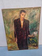 M. De Keyzer; schilderij:' Jonge Man', expressionisme, Ophalen