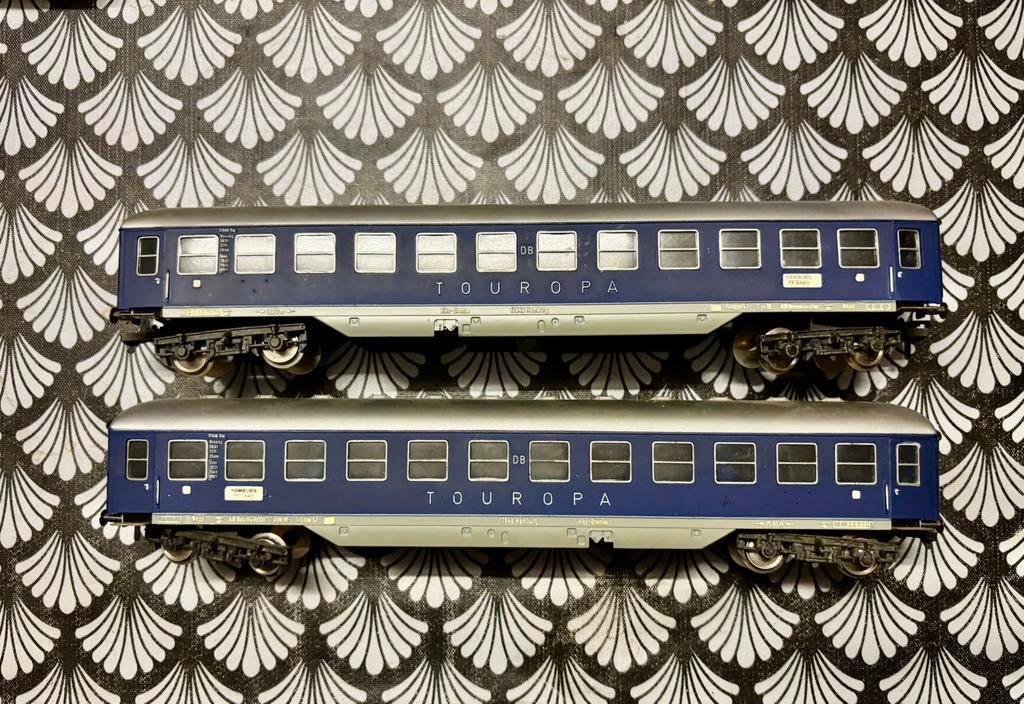DB personenauto's Touropa Fleischmann HO, Ophalen of Verzenden, Zo goed als nieuw, Fleischmann