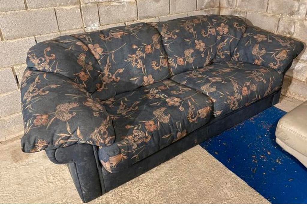 Blauwe zetel, Ophalen, Gebruikt, Tweepersoons