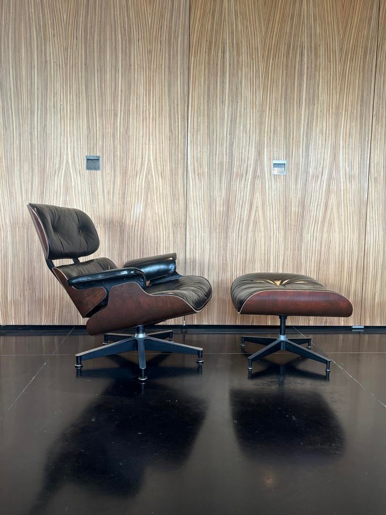 Eames Lounge chair in pallisander Herman Miller editie, Ophalen, Gebruikt