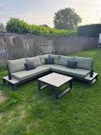 Kwaliteistsvolle tuinset van het merk LIFE, Tuin en Terras, Ophalen, Bank, Aluminium, Zo goed als nieuw