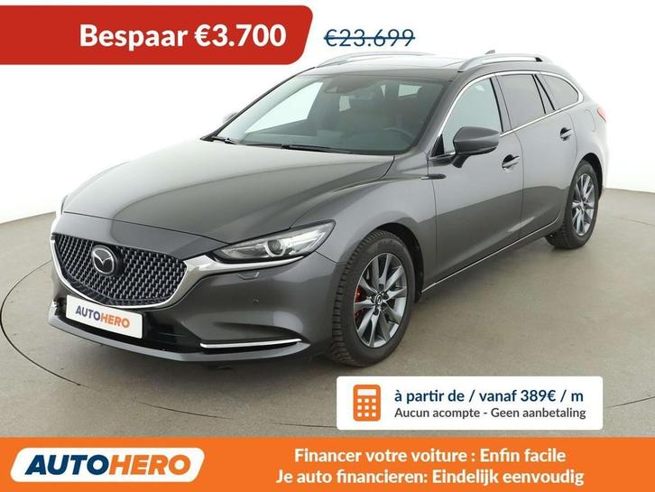 Mazda 6 2.5 Exclusive-Line (bj 2019, automaat), Auto's, Mazda, Te koop, 360° camera, ABS, Adaptive Cruise Control, Airbags, Airconditioning