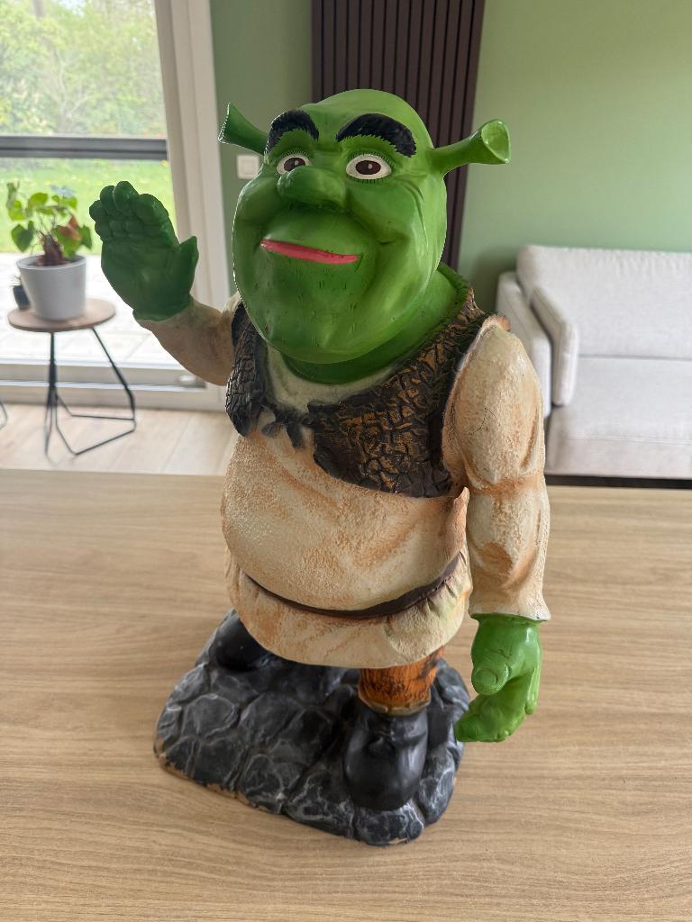 Shrek figuur, groot formaat, materiaal 'type tuinkabouter', Tuin en Terras, Tuinbeelden, Gebruikt, Tuinkabouter, Ophalen