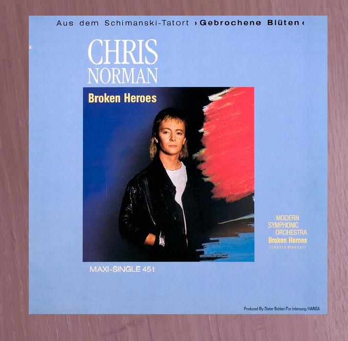12" Maxi -  Chris Norman ‎– Broken Heroes, Ophalen of Verzenden, Gebruikt, 12 inch