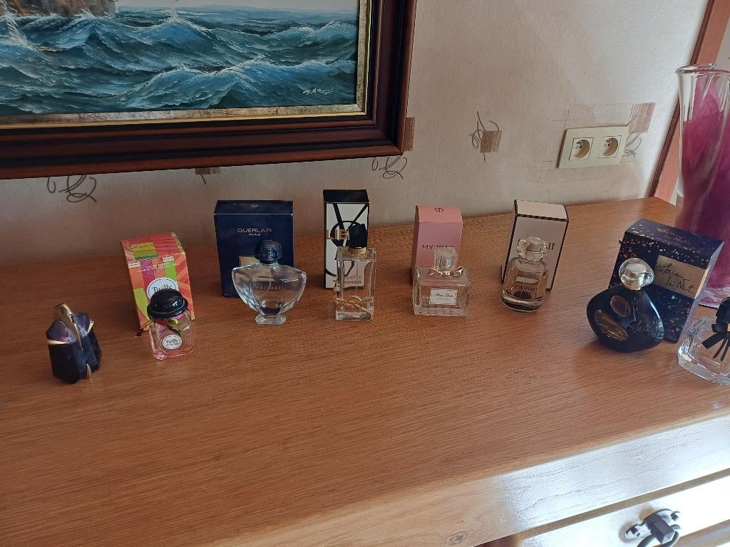 Flacons parfums vides, Collections, Enlèvement, Utilisé, Bouteille de parfum