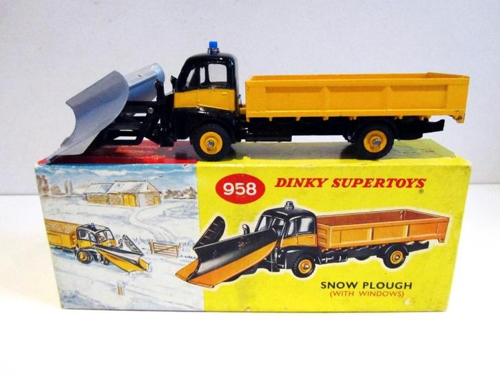Zeldzame Vintage Dinky Supertoys Guy Warrior Snow Plough 958, Hobby en Vrije tijd, Modelauto's | 1:43, Zo goed als nieuw, Bus of Vrachtwagen