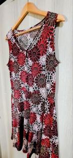 Zomerjurkje Cassis in rode kleurtinten  maat M-L, Cassis Collection, Verzenden, Wit, Maat 42/44 (L)