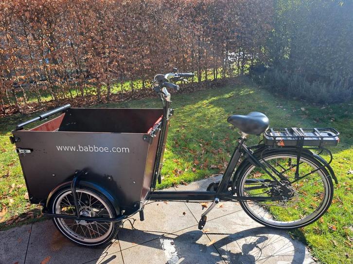 Babboe Dog elektrische bakfiets, Fietsen en Brommers, Fietsen | Bakfietsen, Gebruikt, Overige merken, 2 kinderen, Elektrisch, Huif