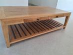 Salontafel massief Teak met schuiven, Huis en Inrichting, Tafels | Salontafels, Ophalen, 100 tot 150 cm, Teakhout, 50 tot 100 cm