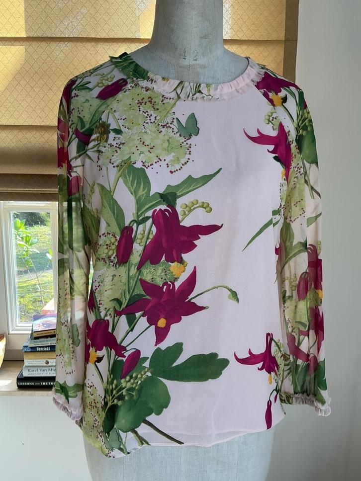 chemisier en soie naturelle, Ted Baker, taille 38, Vêtements | Femmes, Blouses & Tuniques, Comme neuf, Taille 36 (S), Beige, Enlèvement ou Envoi