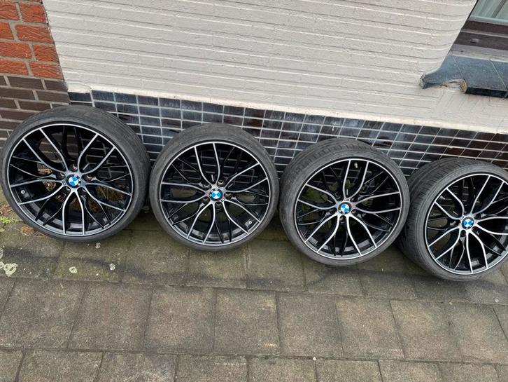 Jantes BMW 19” + pneus + capteurs TPMS 5x120, Autos : Pièces & Accessoires, Pneus & Jantes, Pneu(s), 19 pouces, Enlèvement