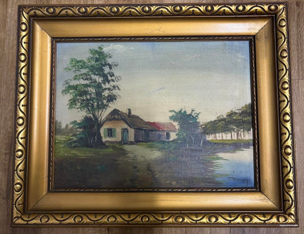 4 oude schilderijen, Antiek en Kunst, Ophalen