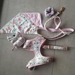 Set wandelen hond tuigje riem halsband M bloemen, Enlèvement ou Envoi, Neuf, Laisse pour chien