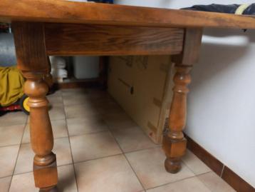 te  koop vol eiken eettafel  plus stoelen, Ophalen, Eikenhout, 200 cm of meer, 50 tot 100 cm
