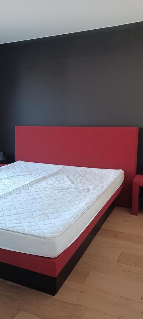 Waterbed met 2 nachtkastjes en hoofdbord, Huis en Inrichting, Slaapkamer | Bedden, Zo goed als nieuw, Ophalen