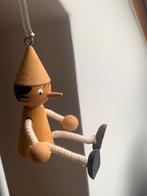 Pinocchio Figurine en bois sur un ressort, Collections, Comme neuf, Autres types, Enlèvement ou Envoi