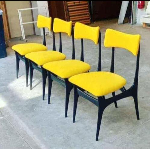 Vintage Alfred Hendrickx Belform stoelen model S3 uit 1958, Antiek en Kunst, Antiek | Meubels | Stoelen en Sofa's, Ophalen of Verzenden