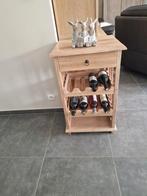 Wijnrek 1lade voor accessoires en 2 lades voor flessen., Ophalen, Zo goed als nieuw, Hout