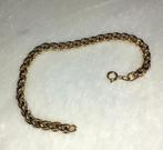 armband vintage vlecht goud, Verzenden, Zo goed als nieuw, Goud, Goud