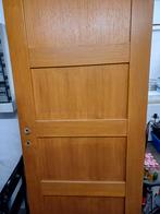 Eiken deuren kompleet br 83 hoogte 203 dikte 4cm, Doe-het-zelf en Bouw, Ophalen, Zo goed als nieuw, Glas