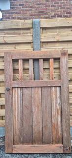 Tuinhek/tuinpoort Hardhout, Ophalen, Zo goed als nieuw, Tuinhek