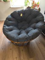 Papasan stoel met grijs kussen, Huis en Inrichting, Ophalen, Gebruikt