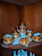 Gouden, porselein koffie set, 6 delig, Ophalen