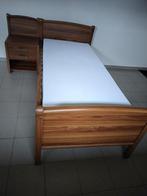 1 persoonsbed met lattenboden, Ophalen, 90 cm, Eenpersoons, Bruin