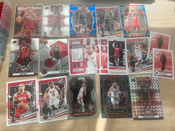 18 Houston Rockets kaarten, Hobby en Vrije tijd, Stickers en Plaatjes, Nieuw, Meerdere plaatjes, Ophalen of Verzenden