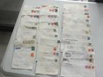 32 omslagen met postzegels Zweden,Denemarken,Nederland,....., Ophalen of Verzenden, Brief