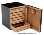 H181BLD ADORINI  KABINET HUMIDOR, MET 6 LADEN - ZWART, Verzamelen, Verzenden, Nieuw, Tabaksdoos of Verpakking